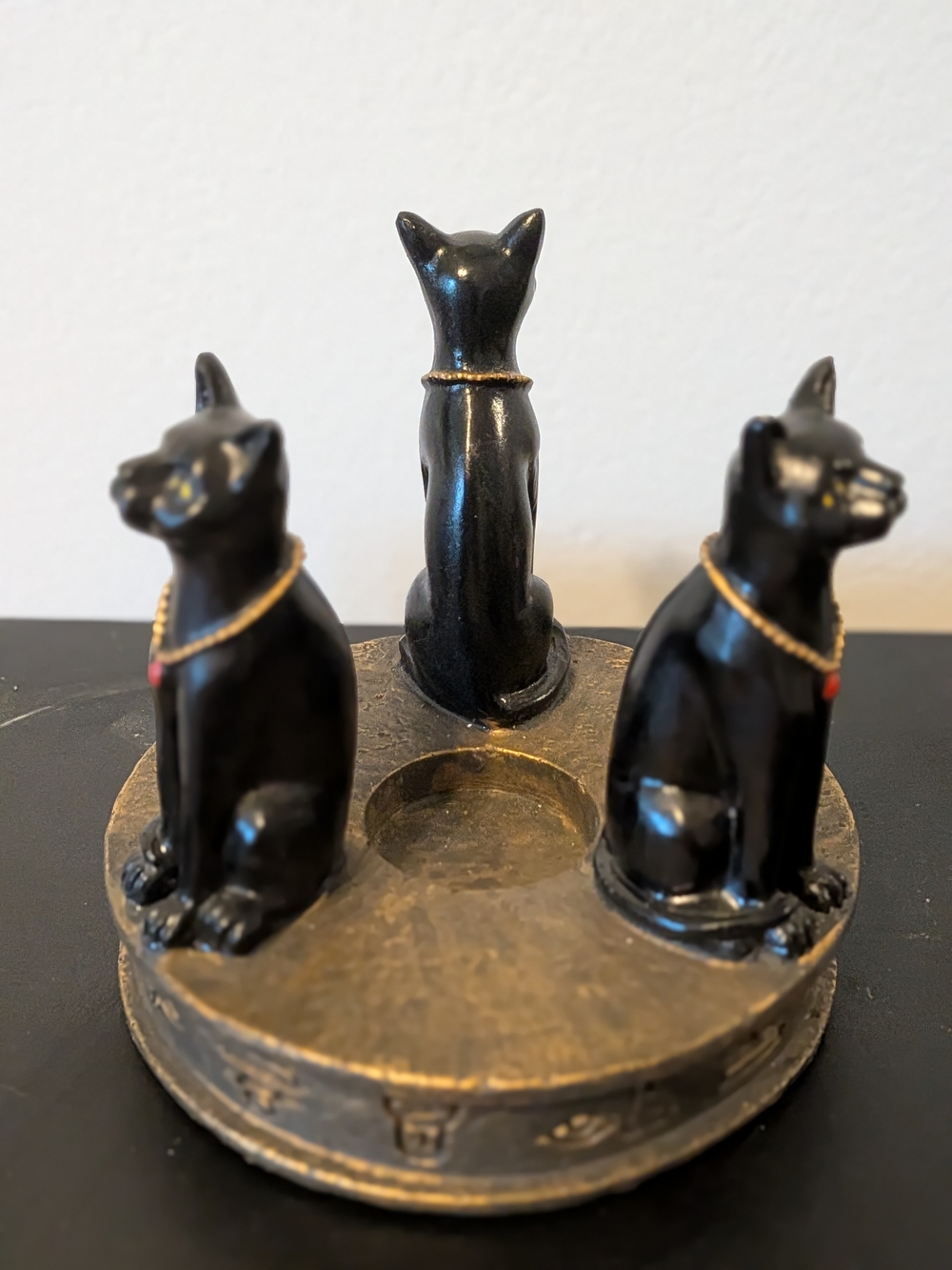 Vintage Style Egyptian Cat Tea Light Holder